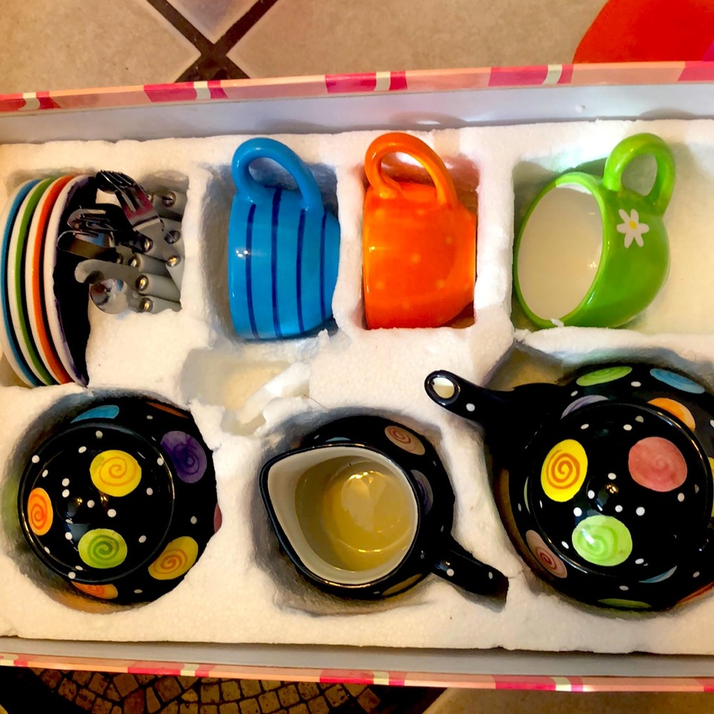 Play Tea Sets- Set Of 2
